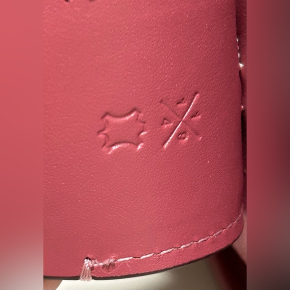 COACH Rogue 25 Upwoven Leather and Smooth Glovetanned Leather in Rouge/Multi - Picture 9 of 17